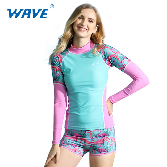 Fornitore di abbigliamento Rashguard per donne adulte da spiaggia OEM ODM NSP2039