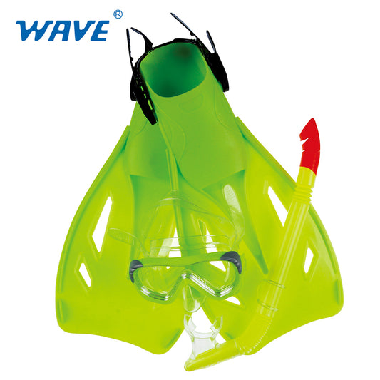 Anpassad MSF-1034S61F58 Snorkelmask för barn Snorkelfenor i parti