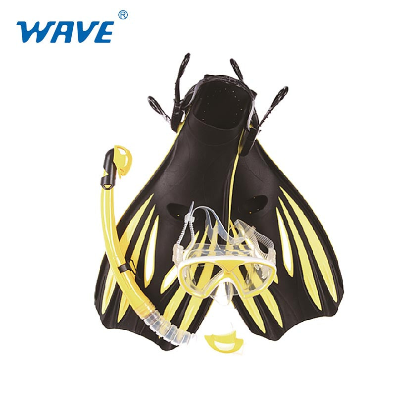 Engros MSF-1382S56F65 Snorkelmaske for voksne Snorkelfinnersett