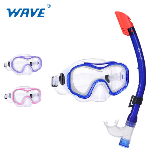 Aangepaste MS-1401S34 Jeugd Snorkel Duik Combo Set OEM