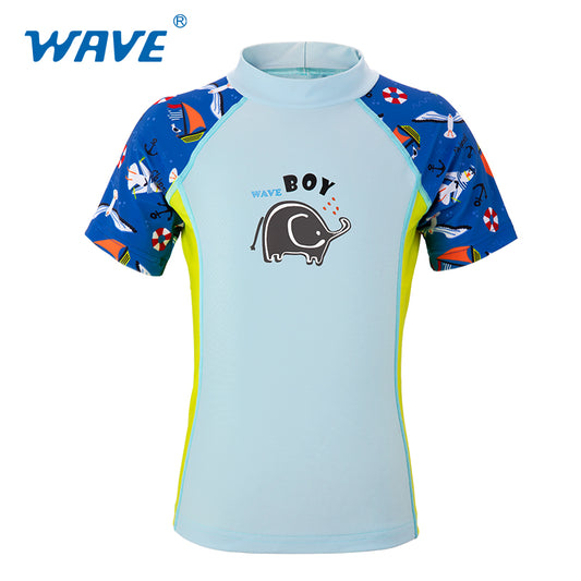 NSP2088 半袖キッズラッシュガード衣料品工場