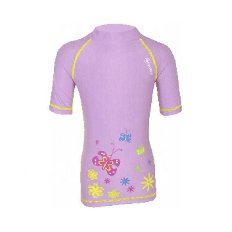 half sleeve girls rashguard freeshipping - wave-china