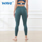 Wave Sport High Waist Yoga Leggings With Adjust Band Ninth Pants freeshipping - wave-china