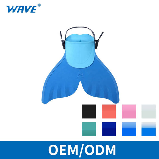 Freediving Kids Swim Mermaid Tails Flipper Big Mono Fins