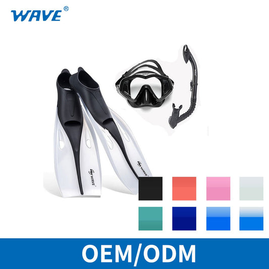 Fabriek OEM ODM Zwarte Snorkel Combo Set XS/S/M/L