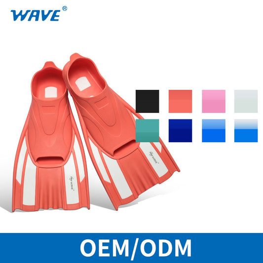 Svømmefinner i gummi for voksne med hel fotlomme