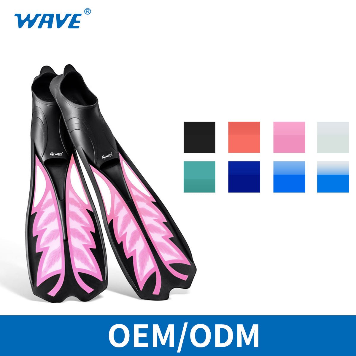 Accept OEM ODM Snorkeling Fins Diving Flippers Scuba 3