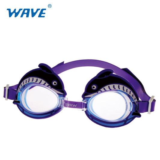 OEM utskrift tecknad PVC barn optiska anti-dimma simglasögon