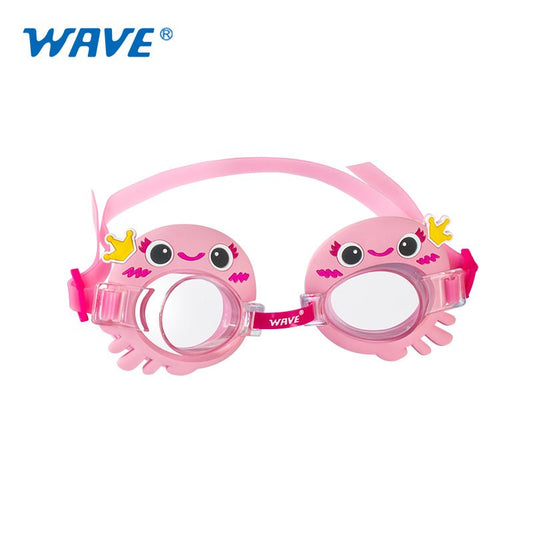 OEM ODM Anpassa söta tecknade silikonbadglasögon för barn
