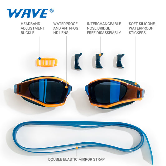 Wholesale Anti-fog Silicone Swimming Goggles Adult
