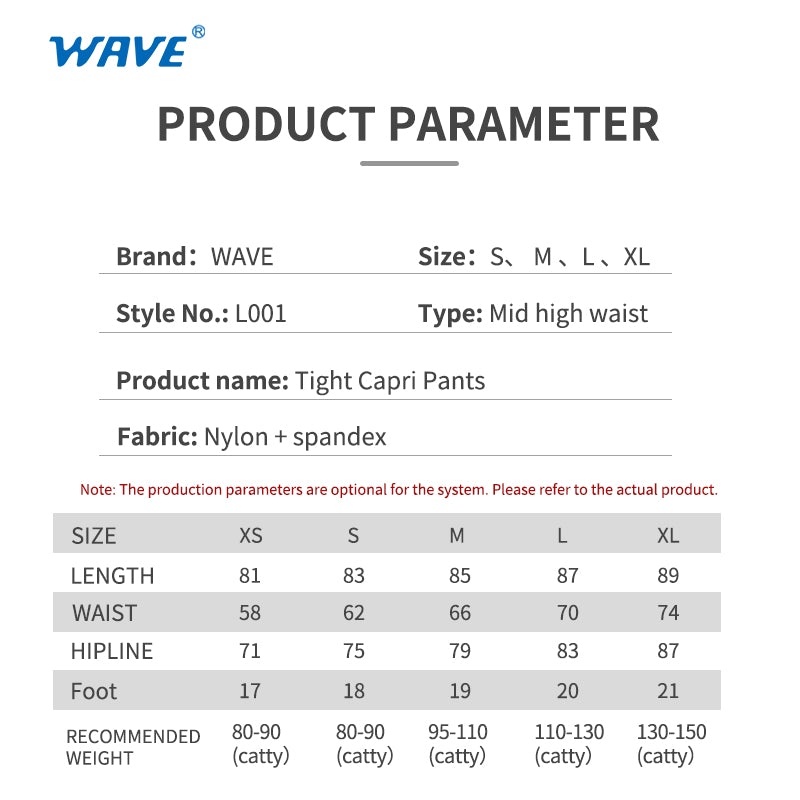 Wave Sport High Waist Yoga Leggings Ninth Pants freeshipping - wave-china