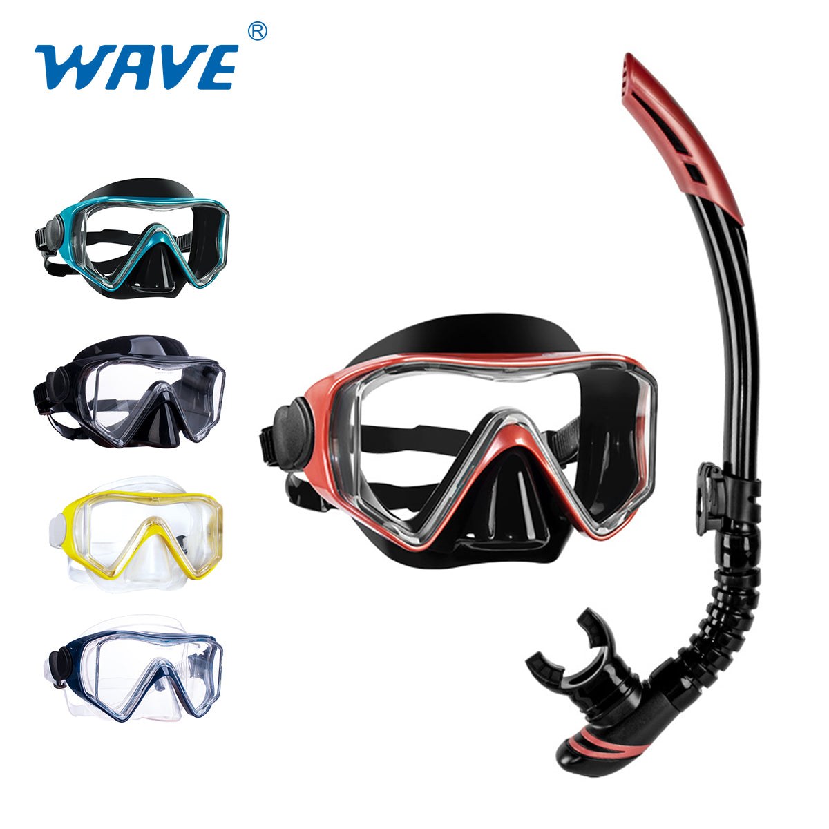 180 graders vid sikt Scuba Snorkling Dykmask för Scuba Dykning Snorkling Fridykning