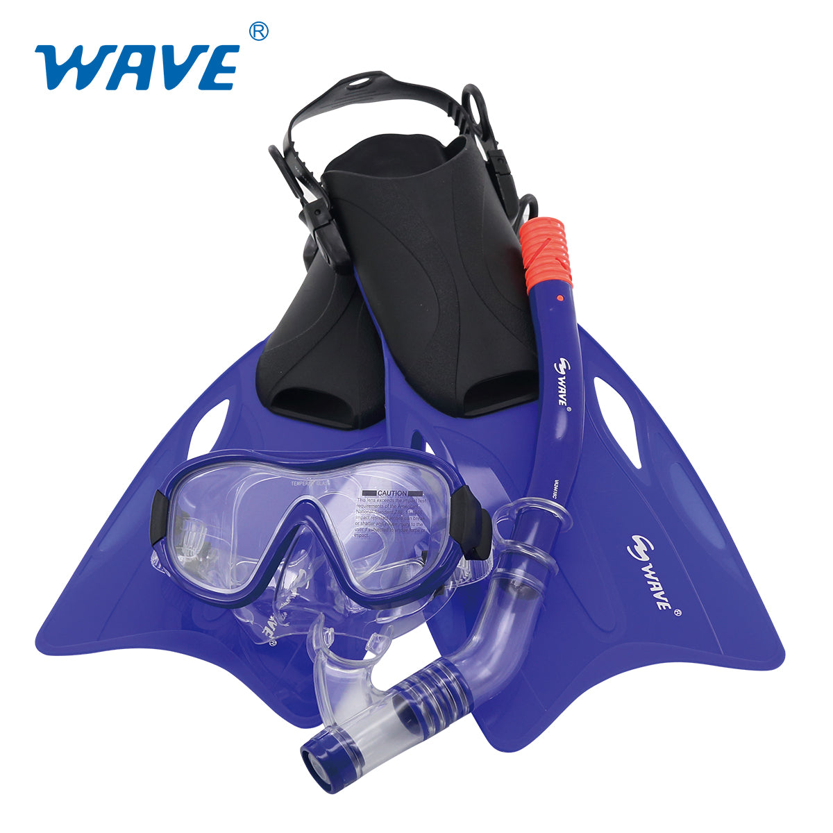 Vattensport Snorkling Vuxen Snorkel Set med fenor