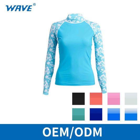 Protezione solare OEM Rashguard da surf a maniche lunghe