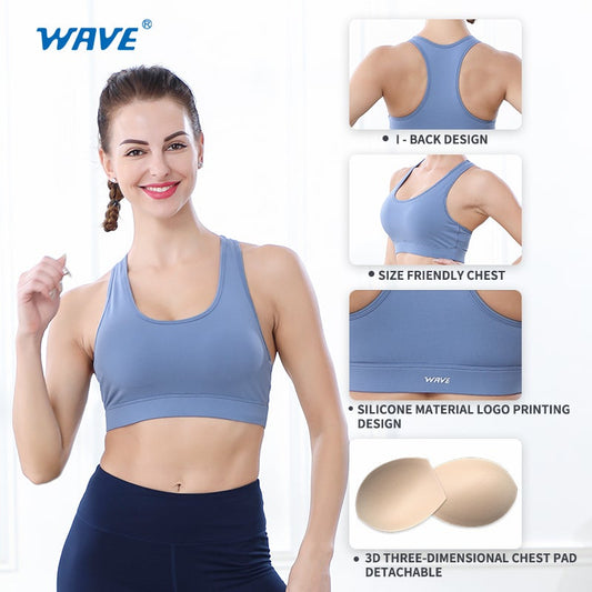 Wave Sport Yoga Tops Vest Women's Underwear Bars with Chest Pads freeshipping - wave-china