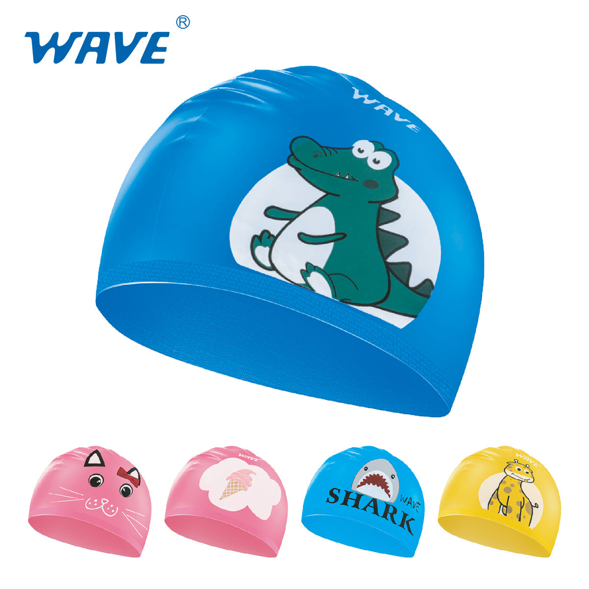 OEM Silicone Cartoon Swimming Cap Children Agent