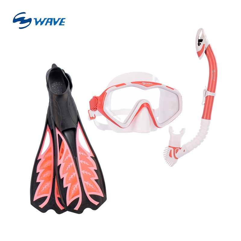 Adult Diver Scuba Mask Snorkeling Foot Diving Fins Flippers and Snorkels 3