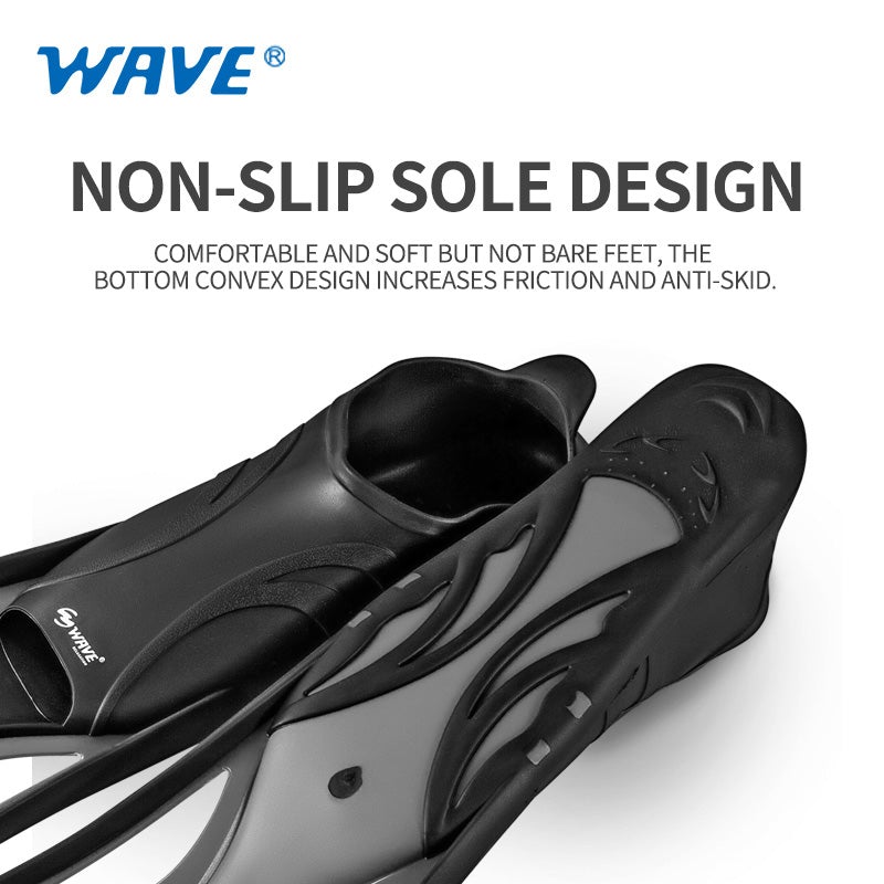 Wave Sport HD Adjustable Free Diving Silver Black Combo Set freeshipping - wave-china