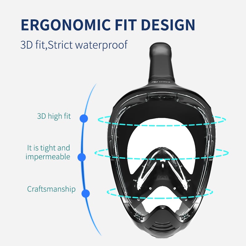 Bulk Adult Diving Full Face Mask Snorkeling Scuba Supplier 6