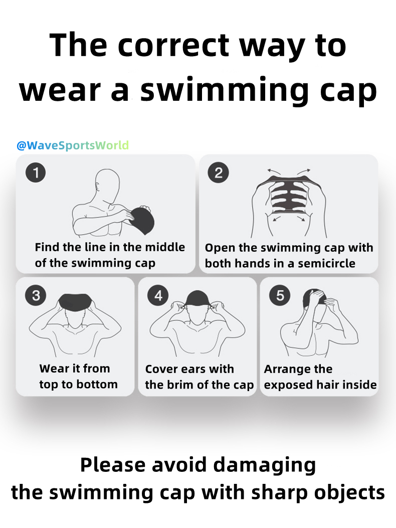 Swimming for so long, are you wearing the swimming cap right