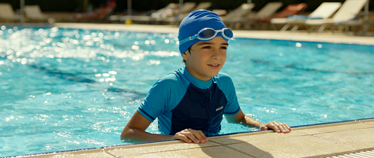 Which styles of children's swim caps are popular