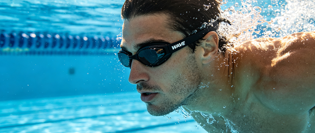 The advantage of swimming goggles with a large frame and wide field of view