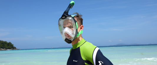 How to professionally protect diving full face masks from chlorine water damage