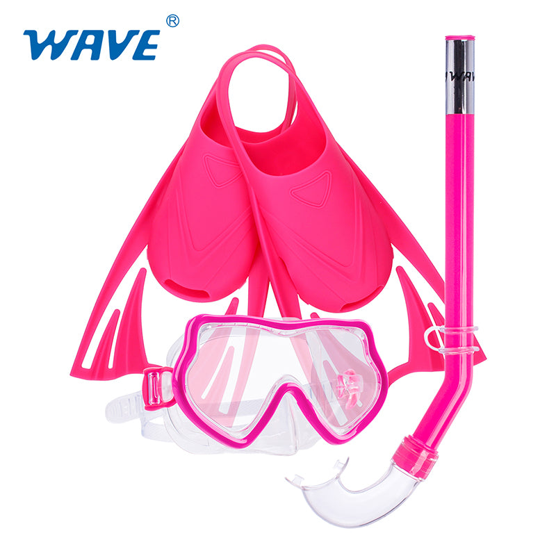 Bulk MSF-1031S31F63 Children Snorkeling Mask Snorkel Fins Kits