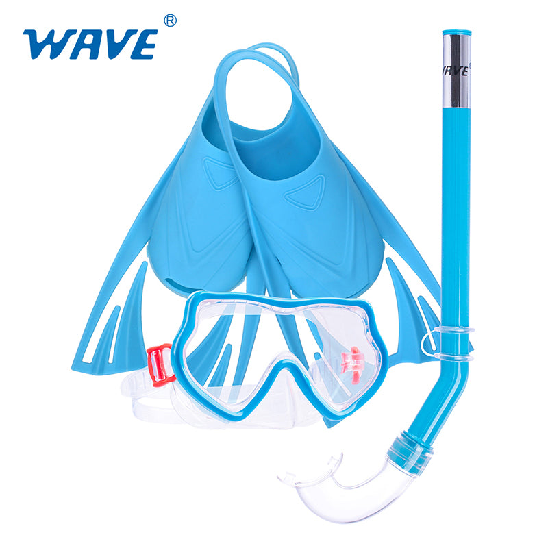 Custom MSF-1045S37F63 Children Snorkeling Mask Snorkel Fins Kits