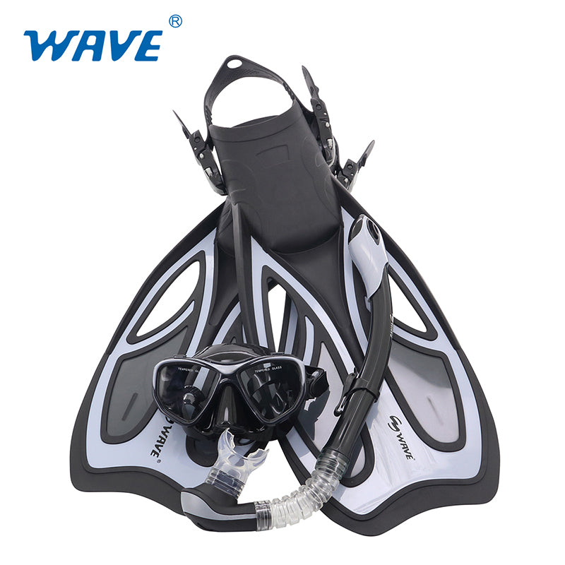 MSF-1392S68F56 Adult Diving Mask Snorkel Fins Combo Set Supplier