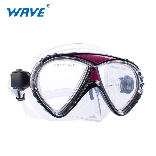 Custom M-1381 Adult Tempered Glass Lens Diving Mask Factory