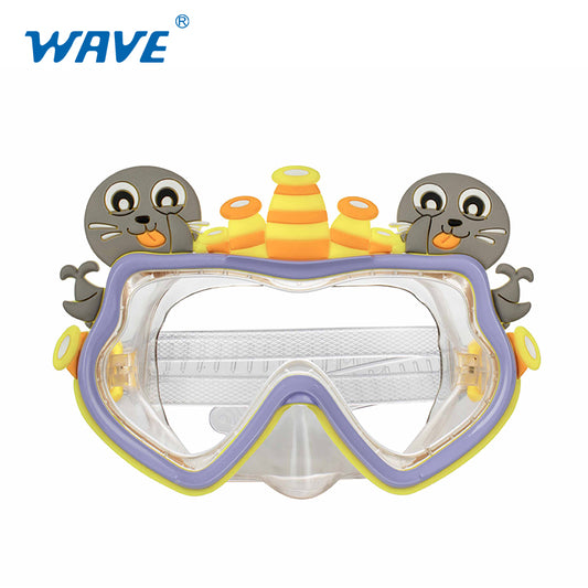 Logo Printing M-3124 funny Kids Snorkeling Diving Mask Factory