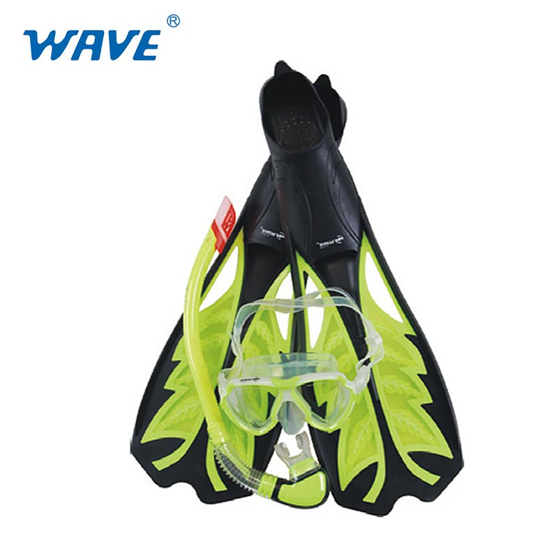 Bulk MSF-1342S50F60 Adult Snorkeling Mask Snorkel Fins Set Supplier