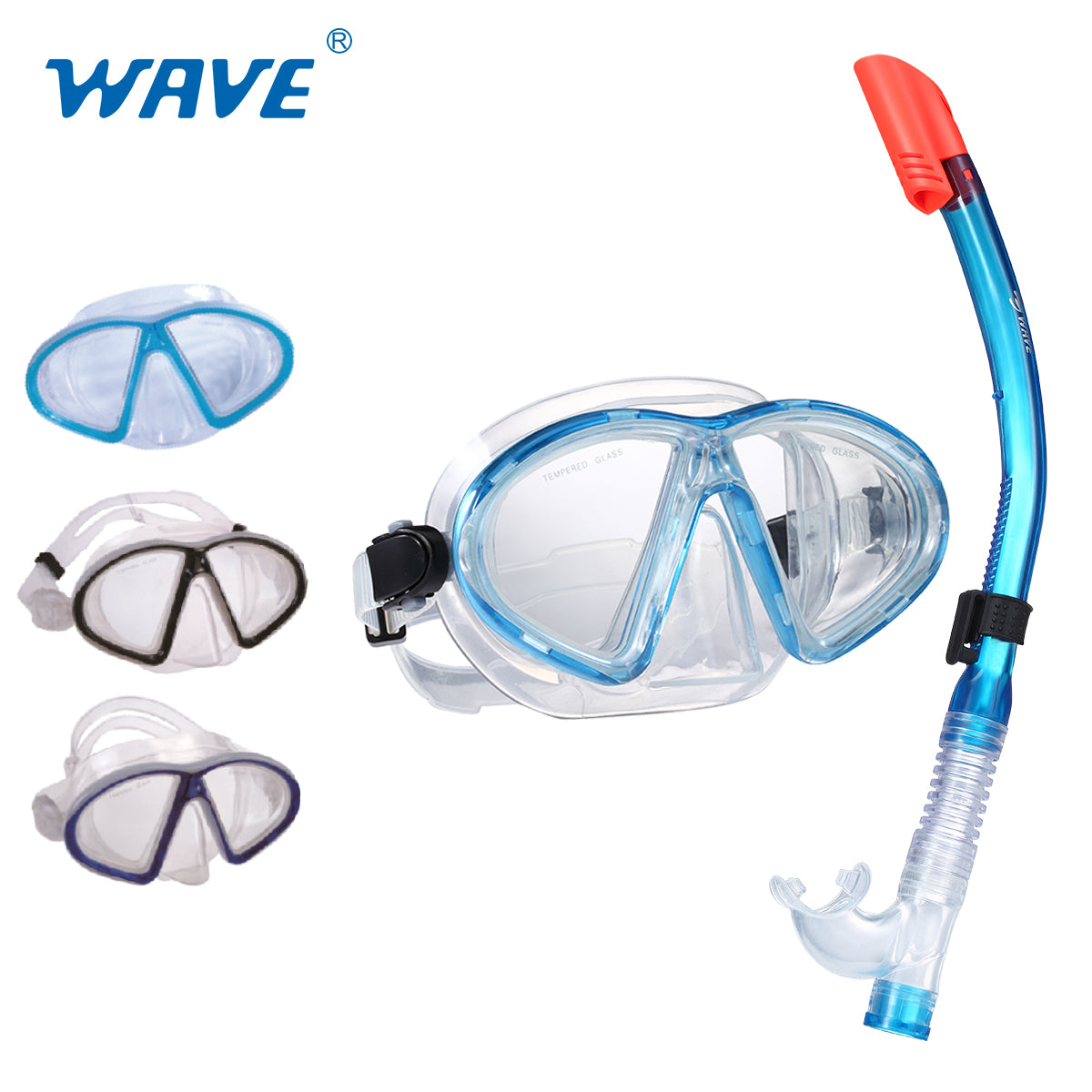 OEM MS-1341S38 Adult Snorkeling Diving Mask Snorkel Kits Manufacturer