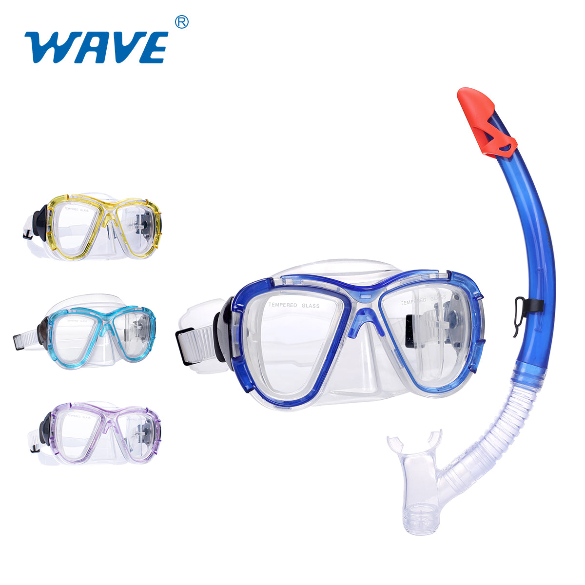 Bulk MS-1311S58 Youth Snorkeling Diving Mask Snorkel Set Wholesale