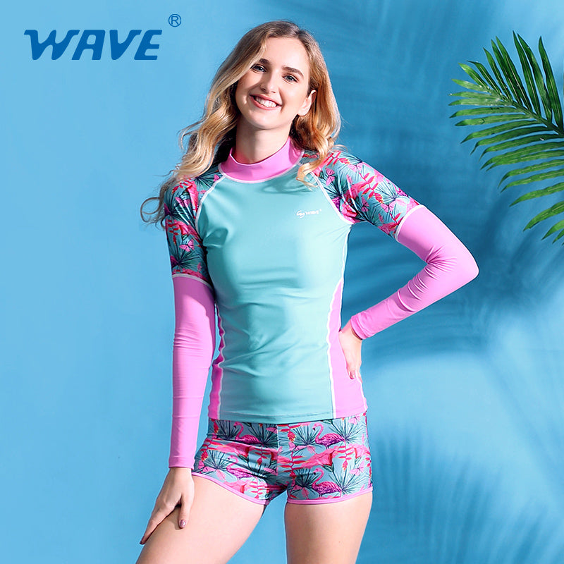 OEM ODM NSP2039 Beach Adult Women Rashguard Clothing Supplier