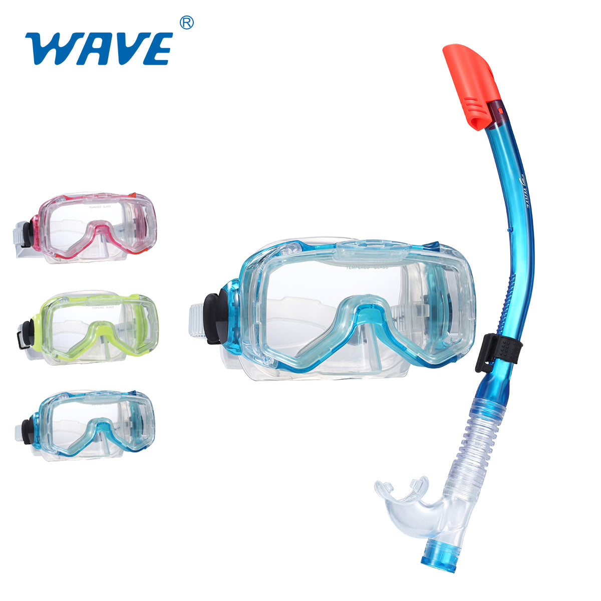 OEM ODM MS-1312S38 Youth Snorkeling Mask Snorkel Set Wholesale