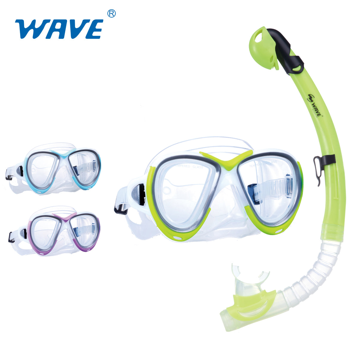 Wholesale MS-1386S56 Youth Snorkeling Diving Mask Snorkel Set Factory