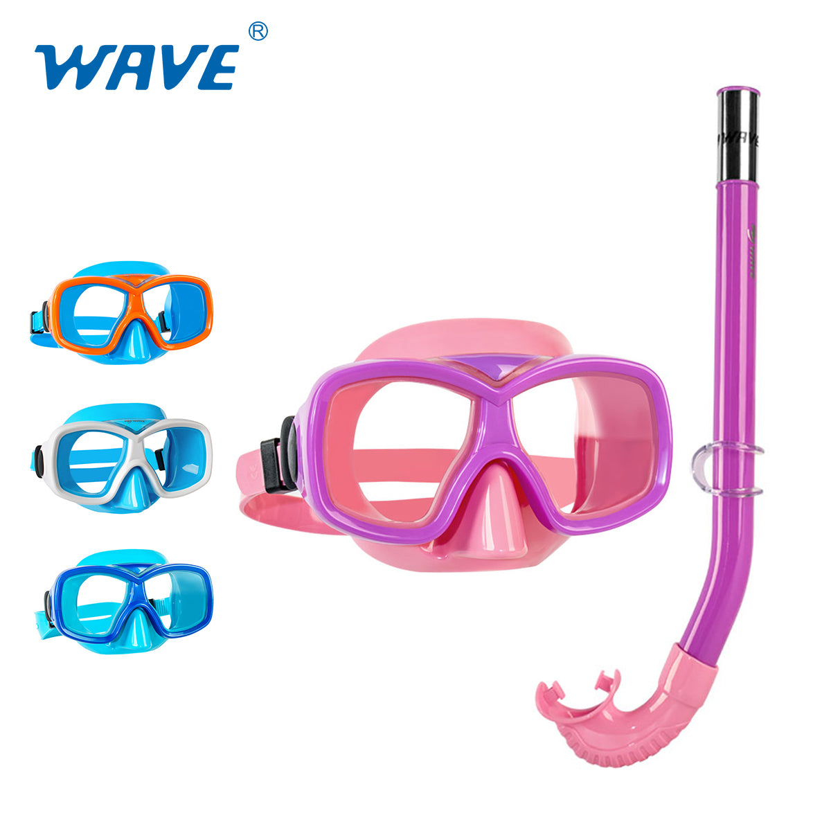 Wholesale MS-1015S31 Kids Snorkeling Mask Snorkel Set Factory