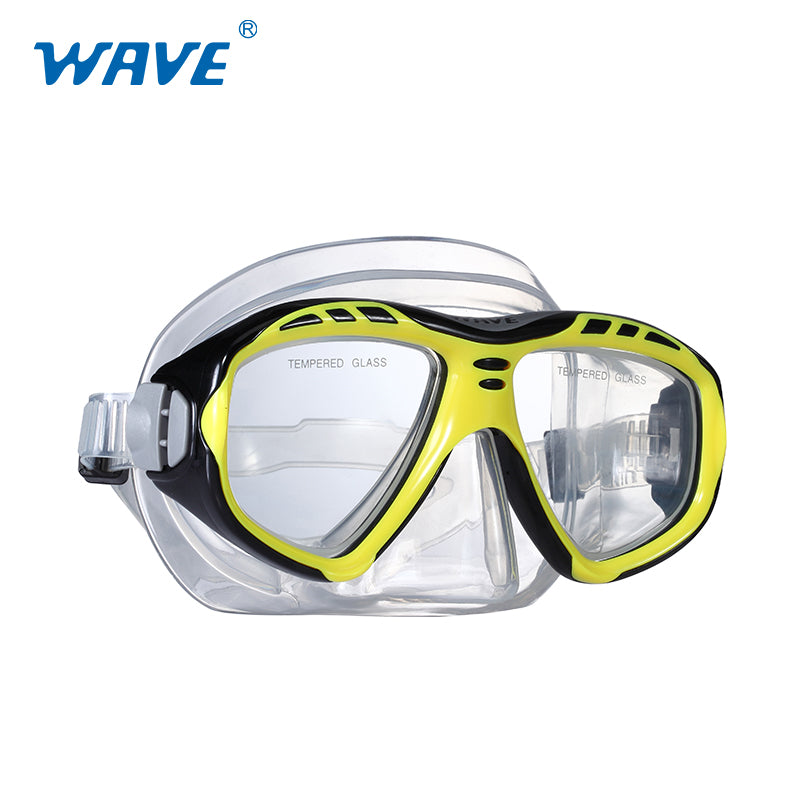 OEM M-1396 Adult Tempered Glass Lens Diving Mask Manufacturer