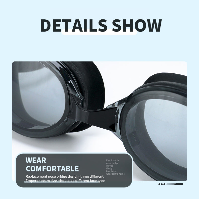 swimming goggles nose bridge replacement GA-2425 Mirror Adult Swimming Goggles Bulk – wave