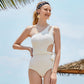 Custom Women White One piece Swimwear Supplier