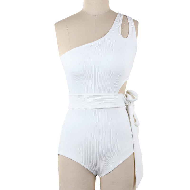 Custom Women White One piece Swimwear Supplier