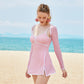 Custom Women Pink One piece Swimwear Supplier Manufacturer