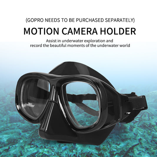 钢化玻璃浮潜水肺 Deep Gopro 相机潜水面罩呼吸管面罩