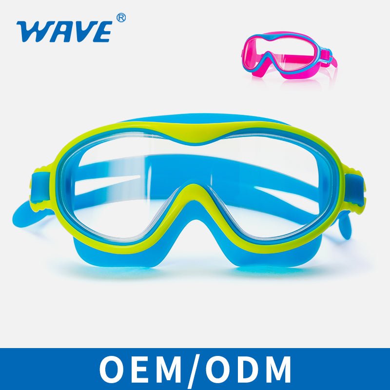 定制 OEM ODM 一件式儿童硅胶游泳镜