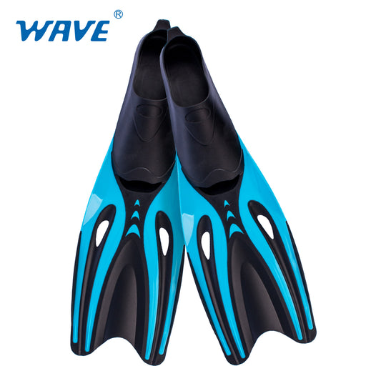 OEM ODM Professional Adult Diver Scuba Freediving Long Blade Rubber Fins for Spearfishing