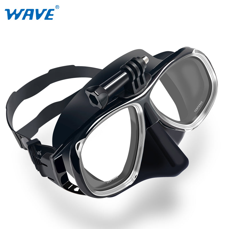 钢化玻璃浮潜水肺 Deep Gopro 相机潜水面罩呼吸管面罩
