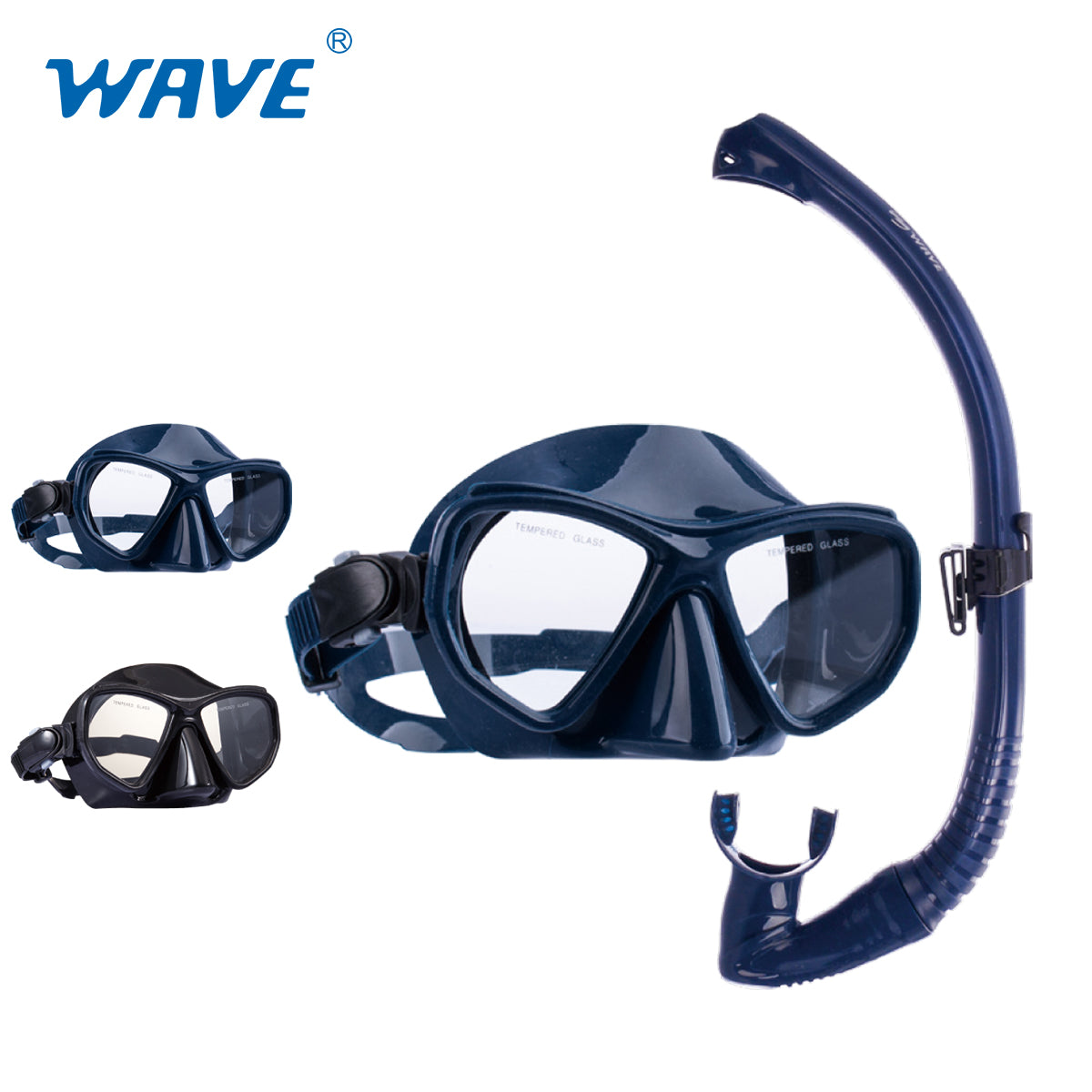 亚马逊最畅销自由潜水呼吸管面罩套装适用于鱼叉捕鱼潜水设备