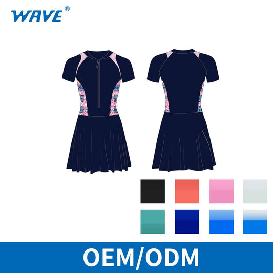 OEM ODM Factory Women printed one-piece swimwear